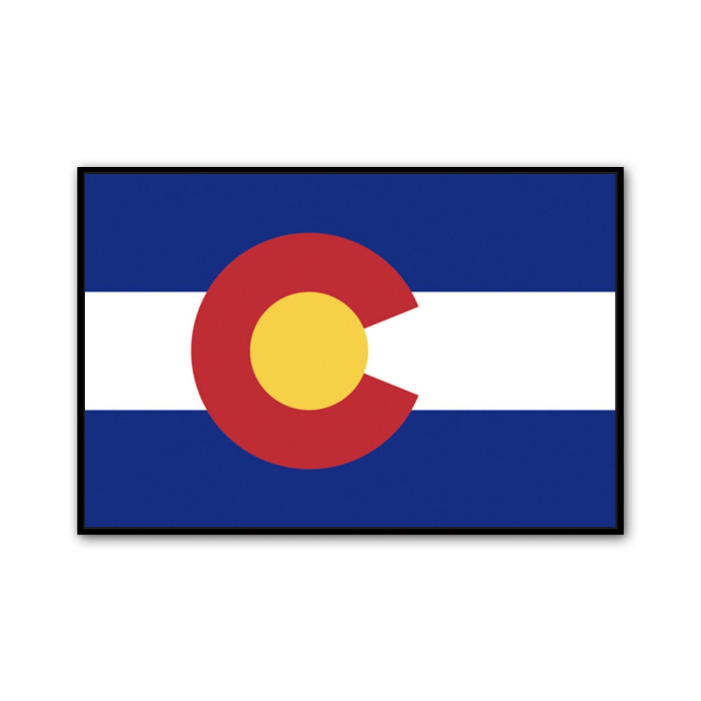 Colorado Canvas Flag Art Print