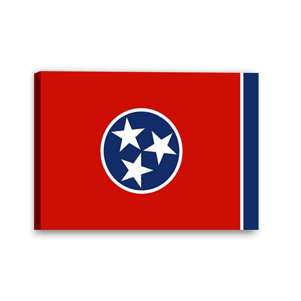 Tennessee Flag Canvas Wall Art Print