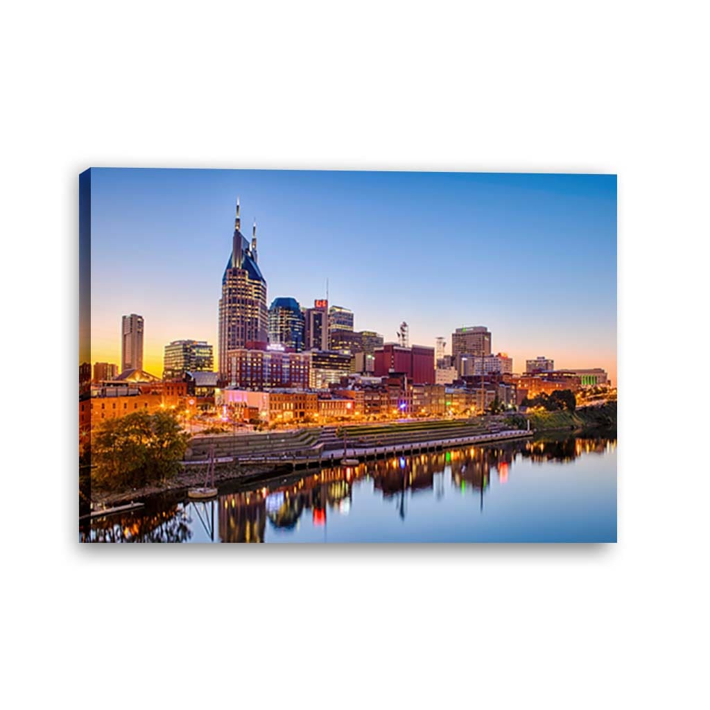 Nashville Skyline Canvas Wall Art Print