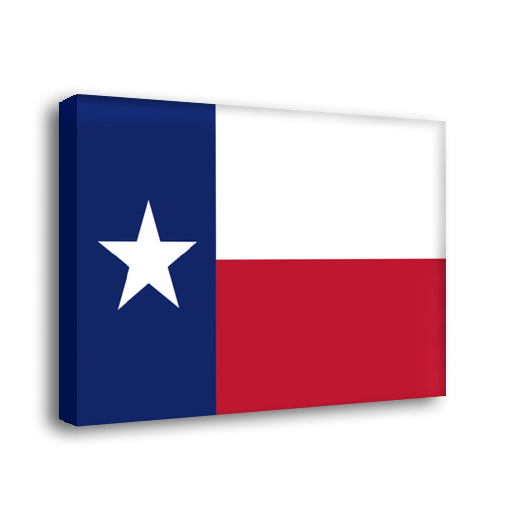 Texas Flag Canvas Wall Art Print