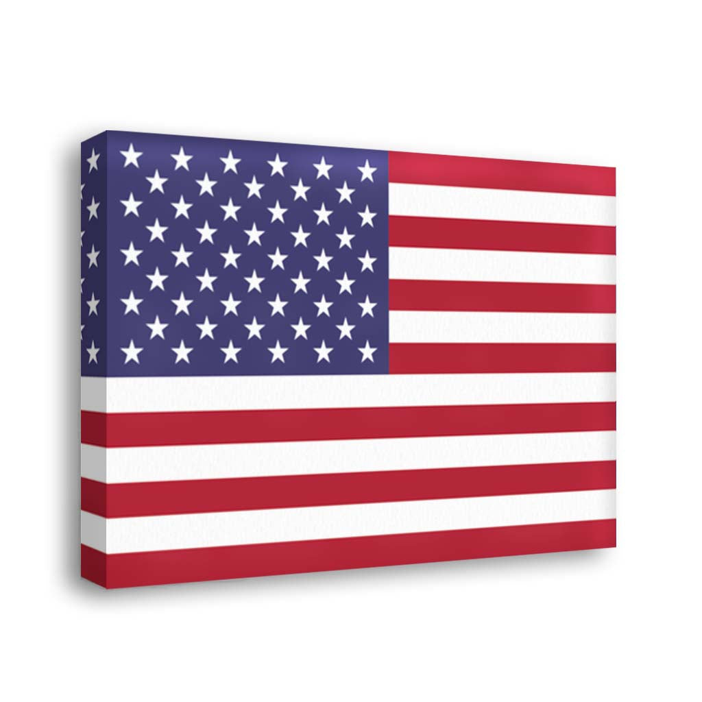 American Flag Canvas Wall Art Print