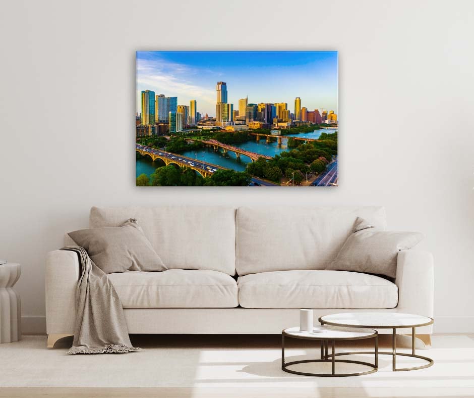Austin Skyline Canvas Wall Art Print