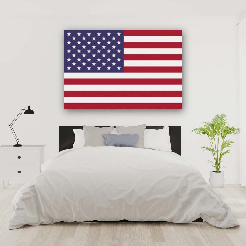 American Flag Canvas Wall Art Print