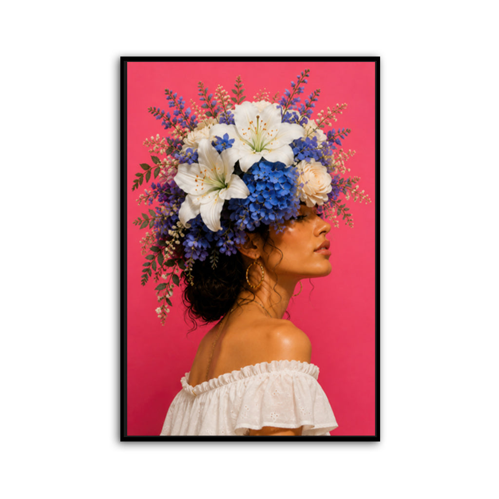 Victoria's Flowers Canvas Wall Art Print