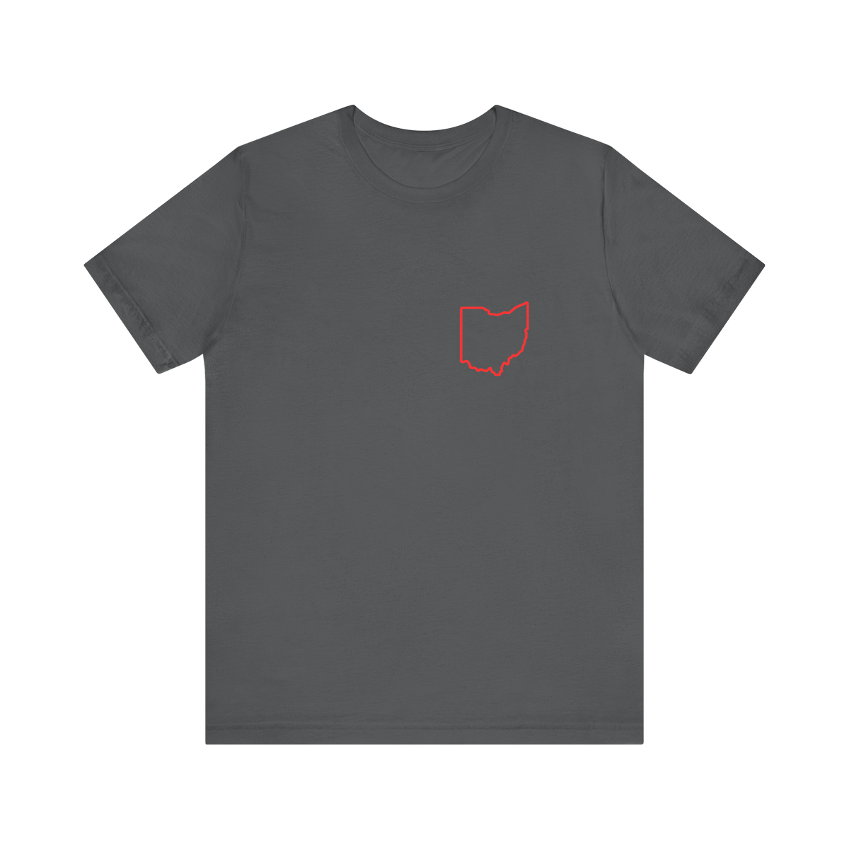 Red Ohio Outline T‑Shirt
