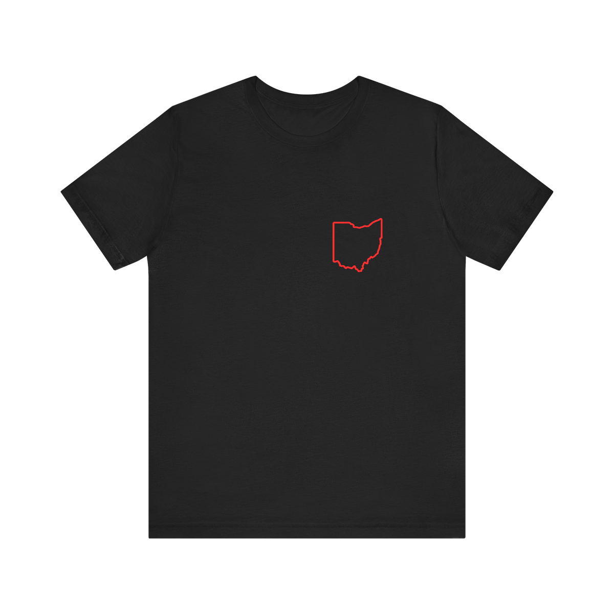 Red Ohio Outline T‑Shirt