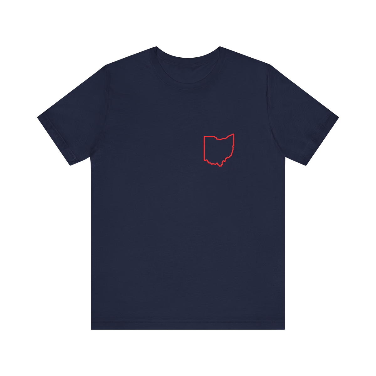 Red Ohio Outline T‑Shirt