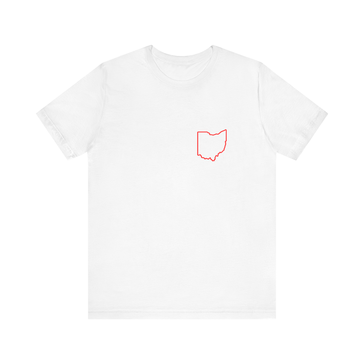 Red Ohio Outline T‑Shirt
