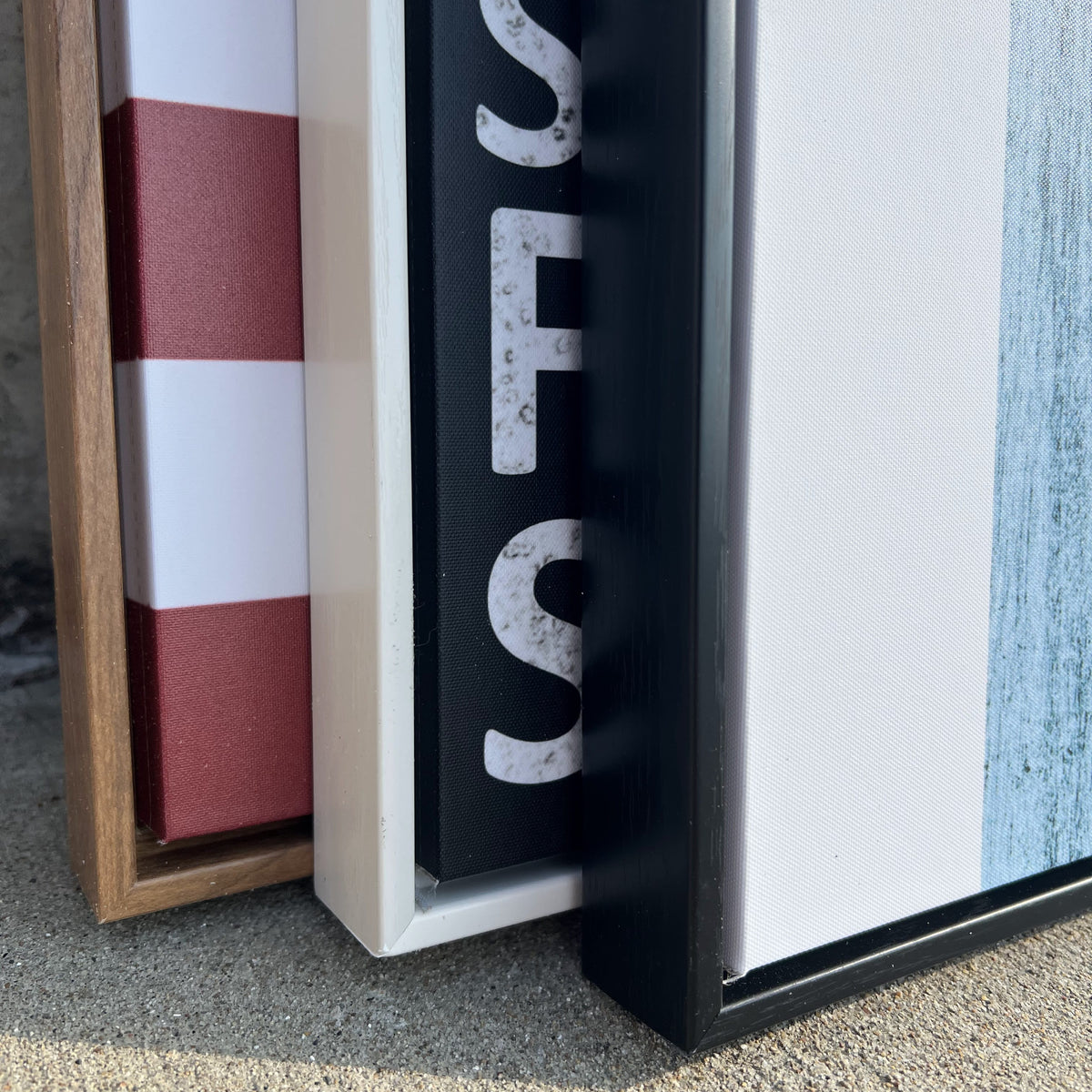 Tennessee Black & White American Flag Silhouette Canvas Wall Art Print