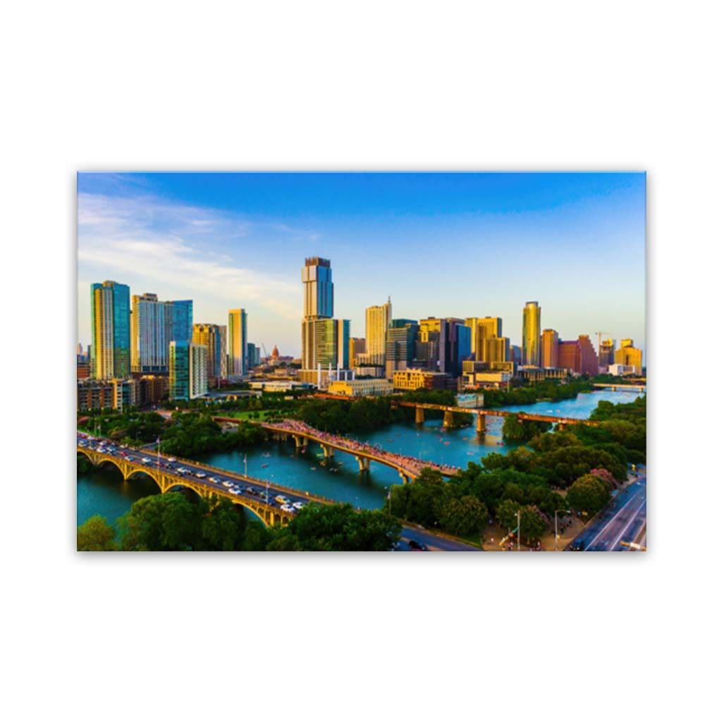 Austin Skyline Canvas Wall Art Print