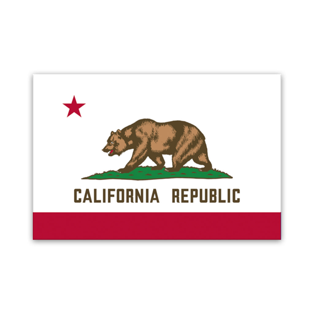 California Canvas Flag Art Print