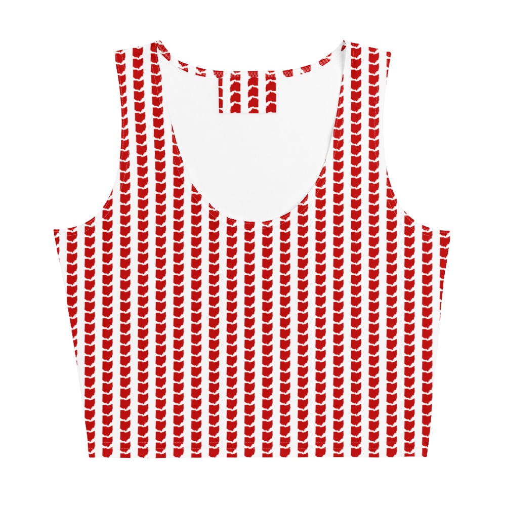 Red Ohio Cropped Tank Top