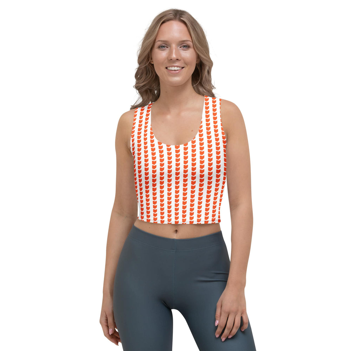 Orange Ohio Cropped Tank Top