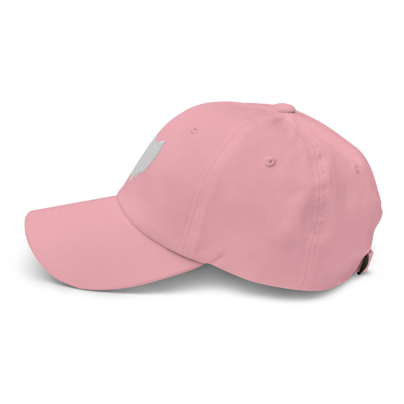 White Ohio Dad Hat (Pink)