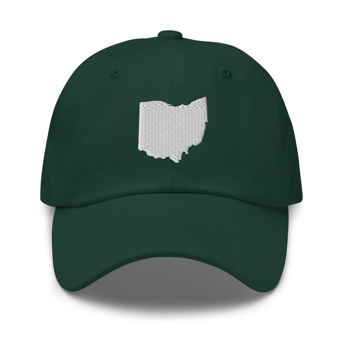 White Ohio Dad Hat