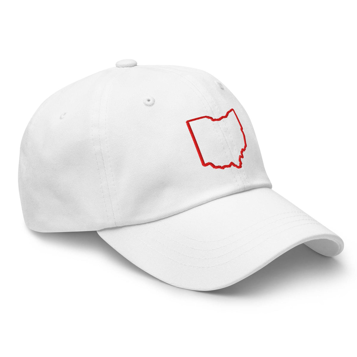 Red Ohio Outline Dad Hat