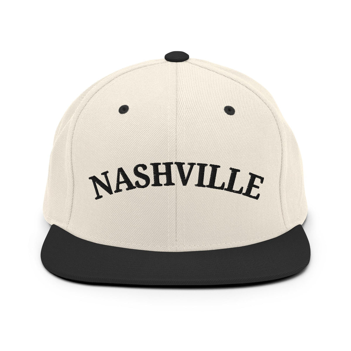 Nashville Natural/Black Snapback Hat