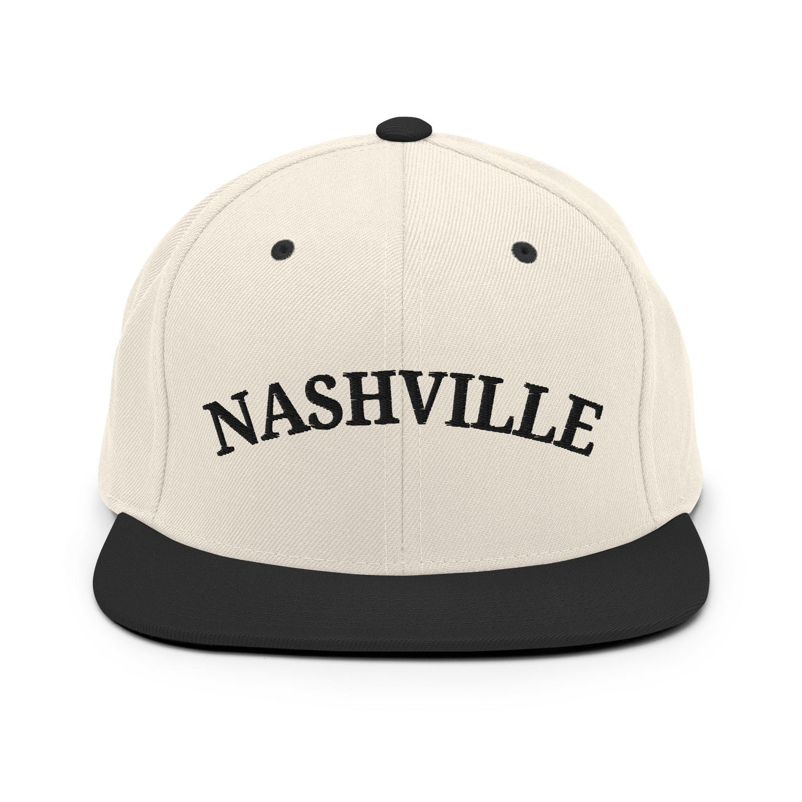 Nashville Natural/Black Snapback Hat