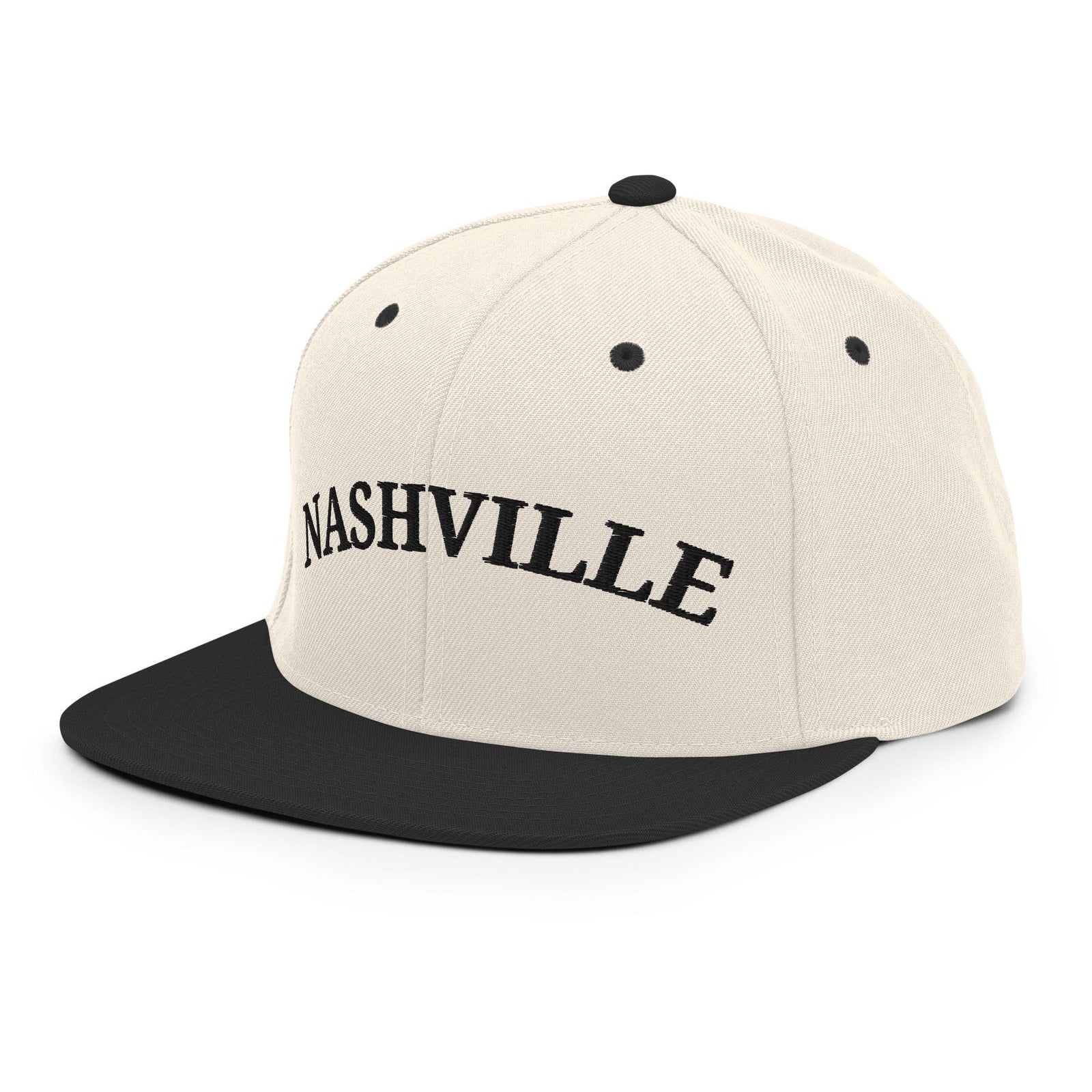 Nashville Natural/Black Snapback Hat