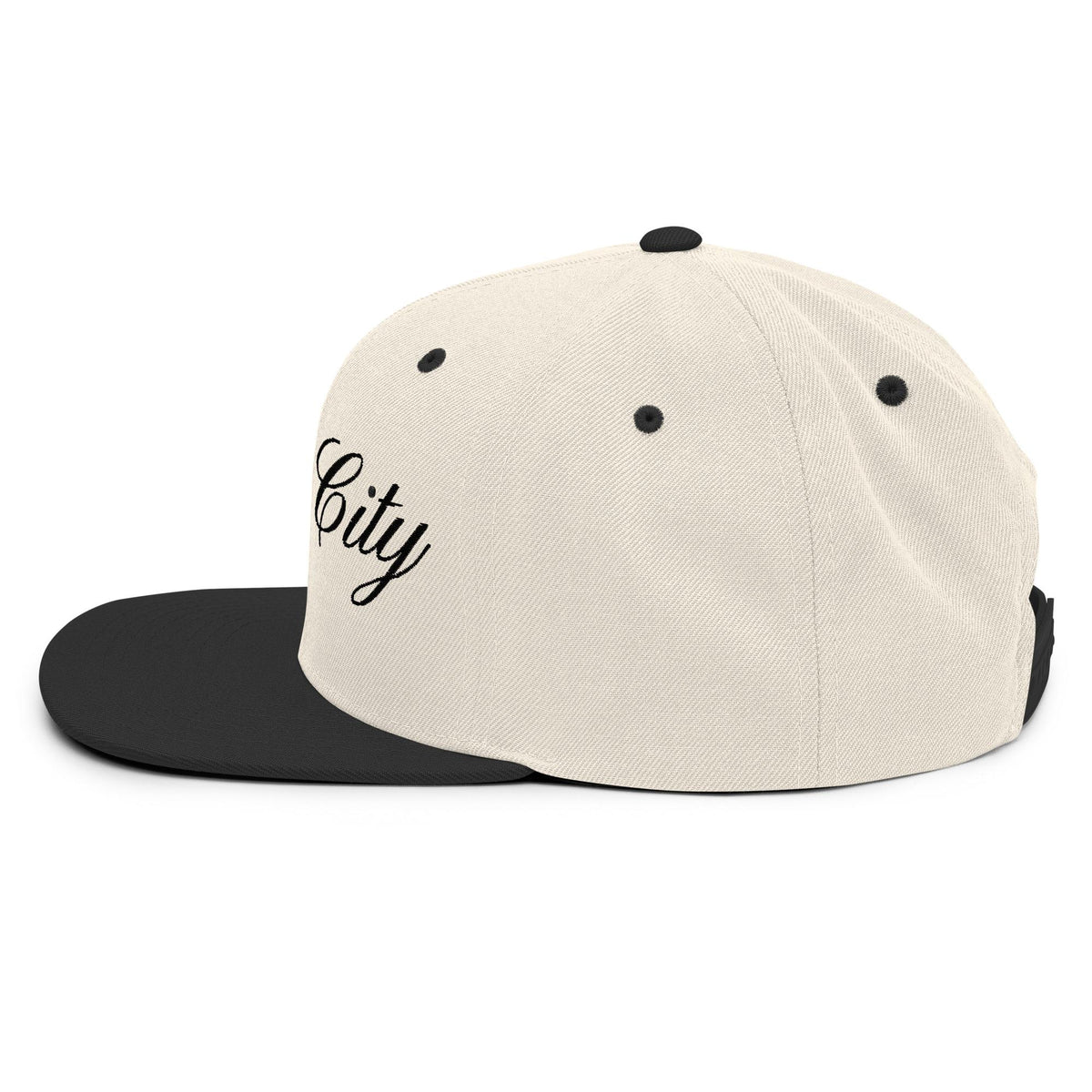 Music City Black Script Natural/Black Snapback