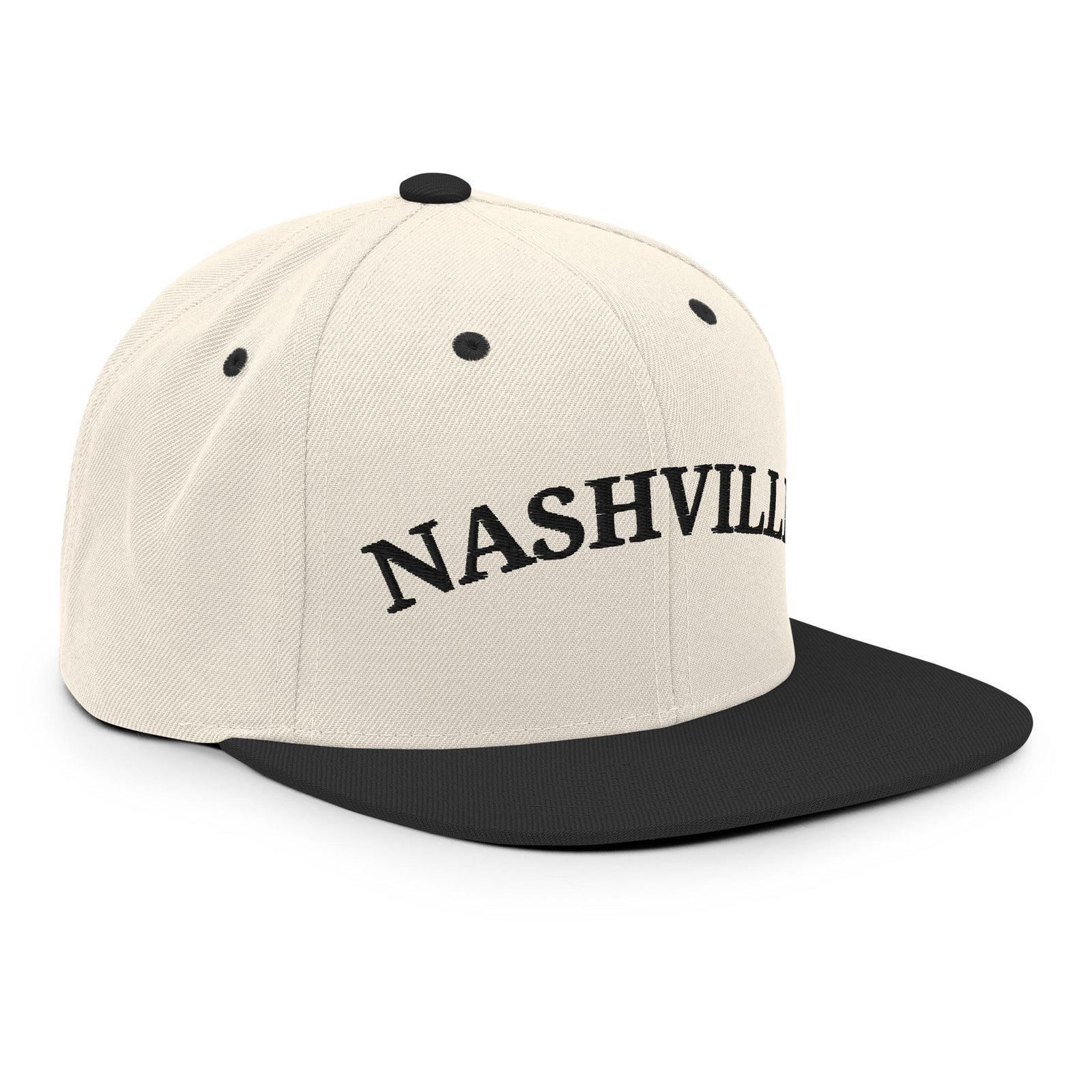 Nashville Natural/Black Snapback Hat
