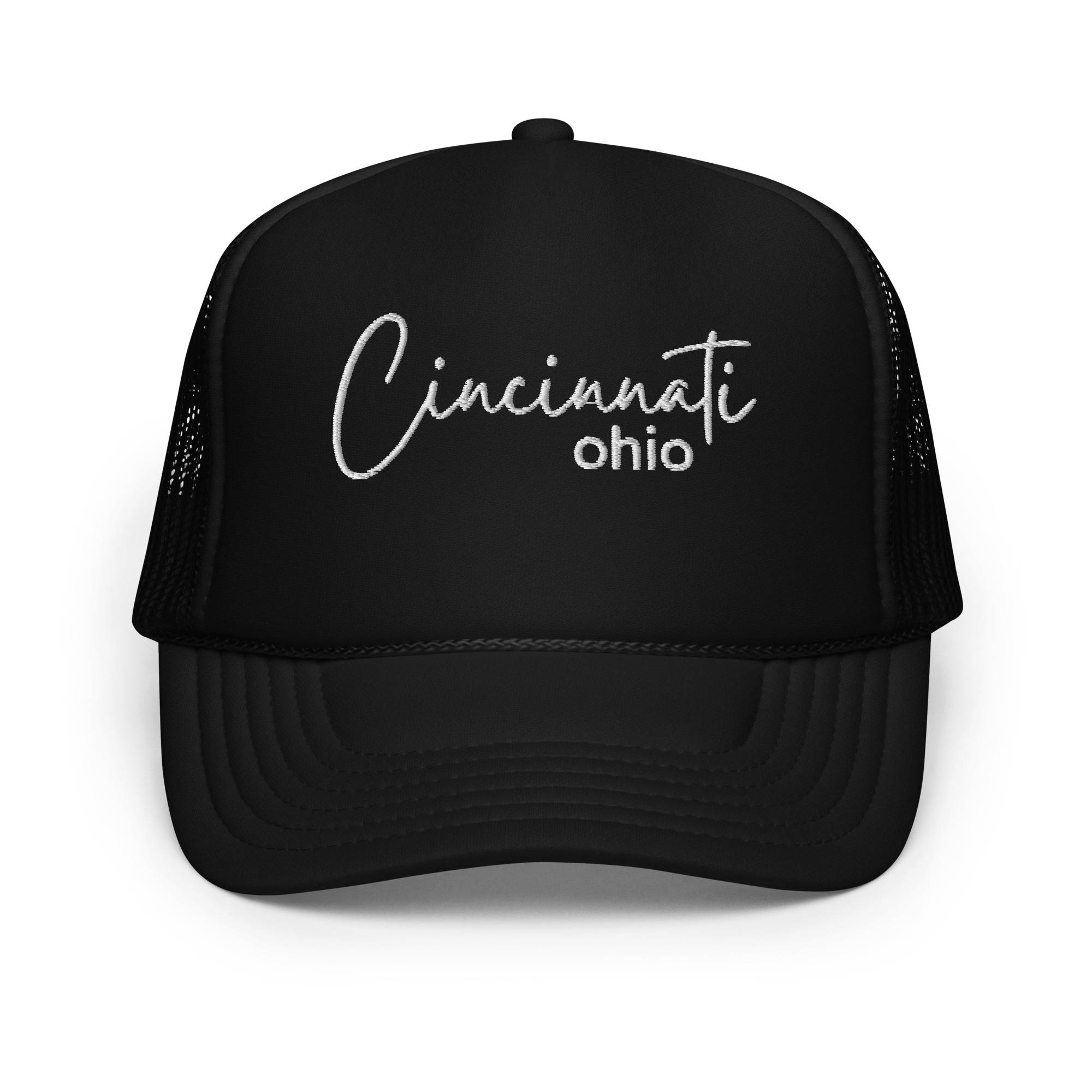 Cincinnati Script Foam Trucker Hat