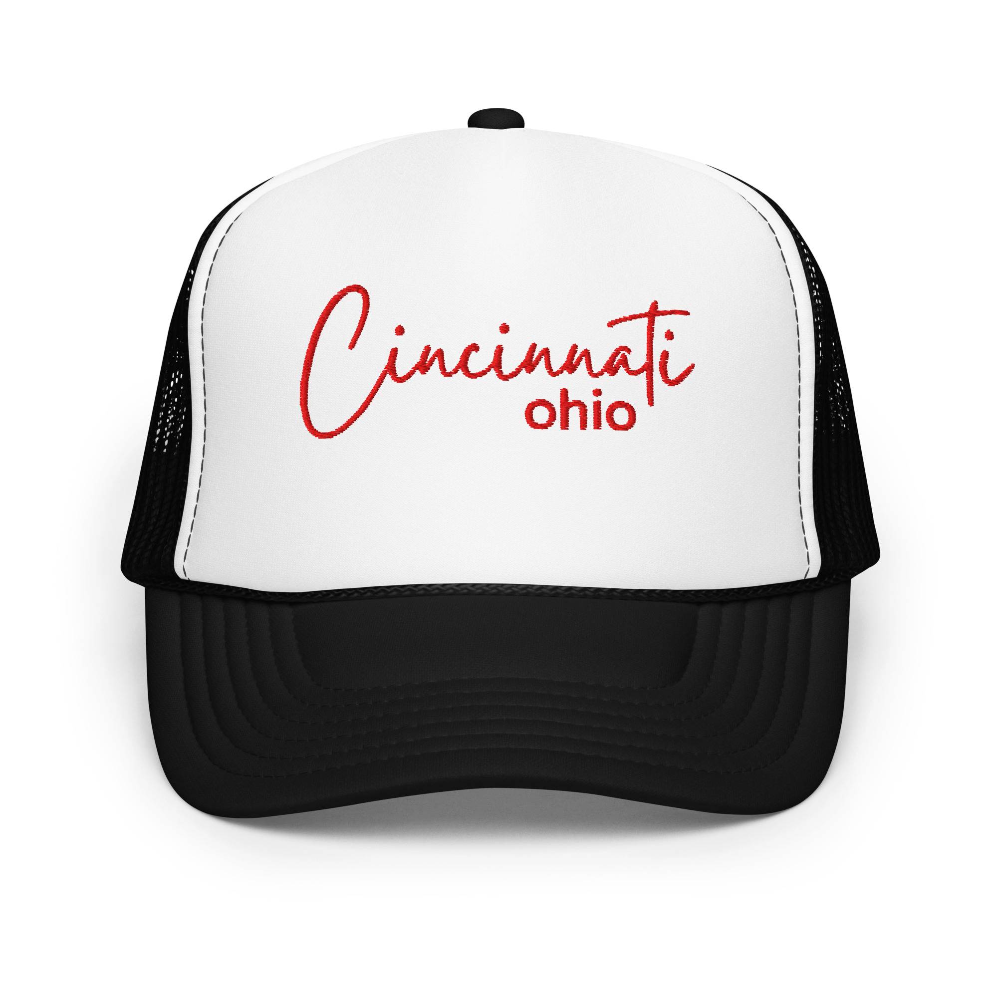 Cincinnati Script Foam Trucker Hat
