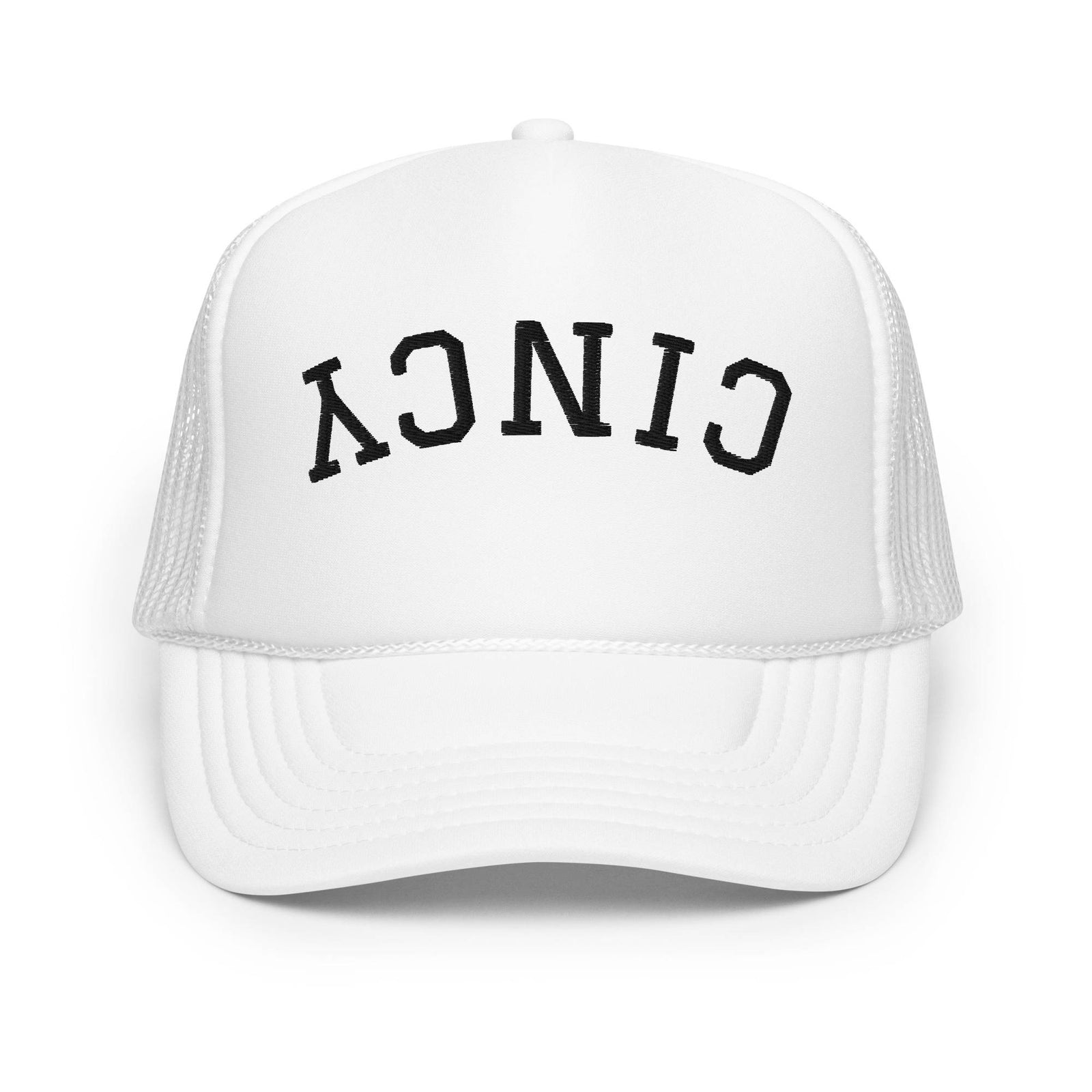 Upside Down Cincy Foam Trucker Hat