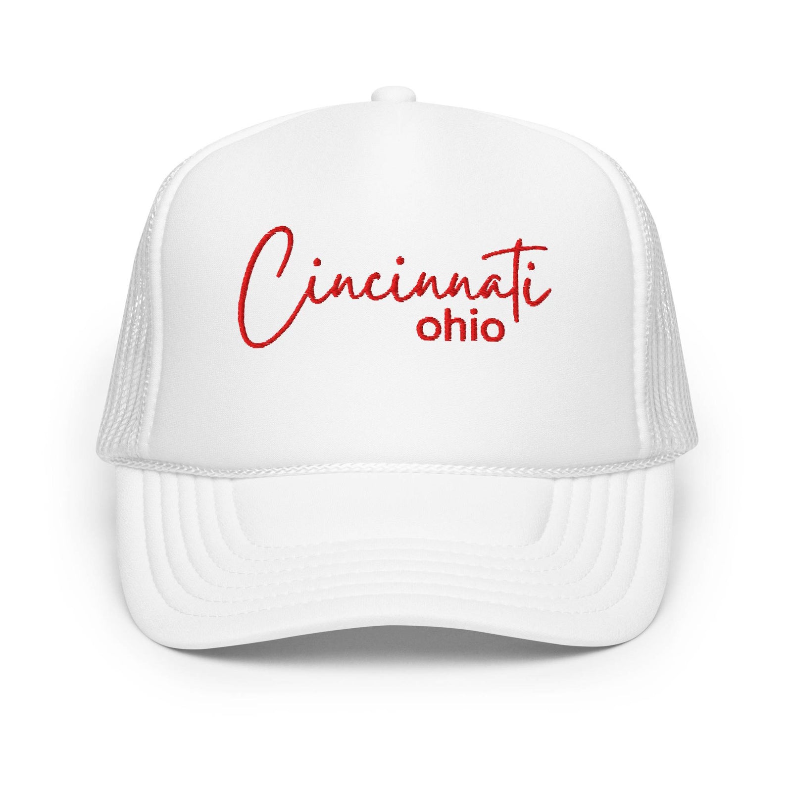 Cincinnati Script Foam Trucker Hat