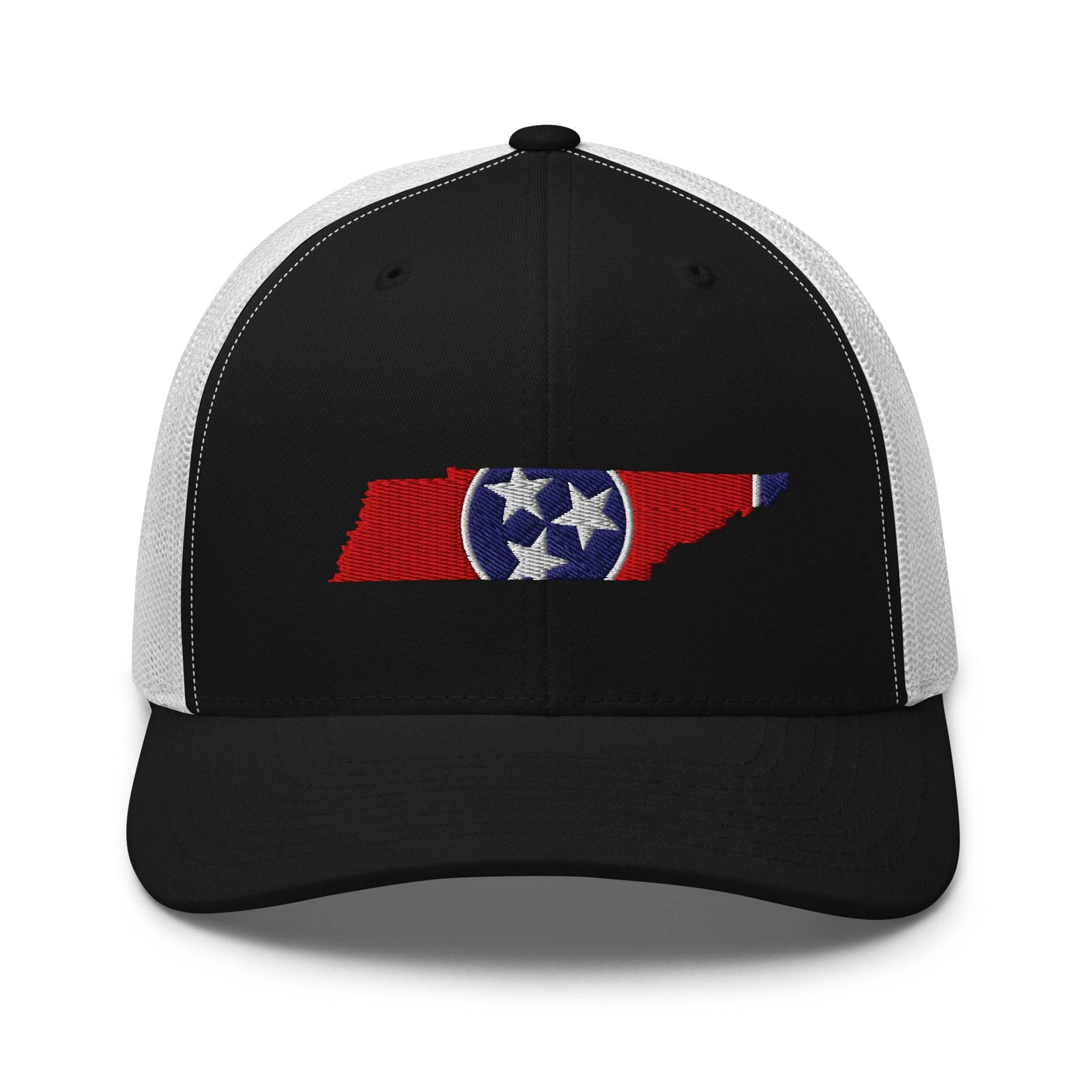 Tennessee Flag Trucker Hat (Black & White)