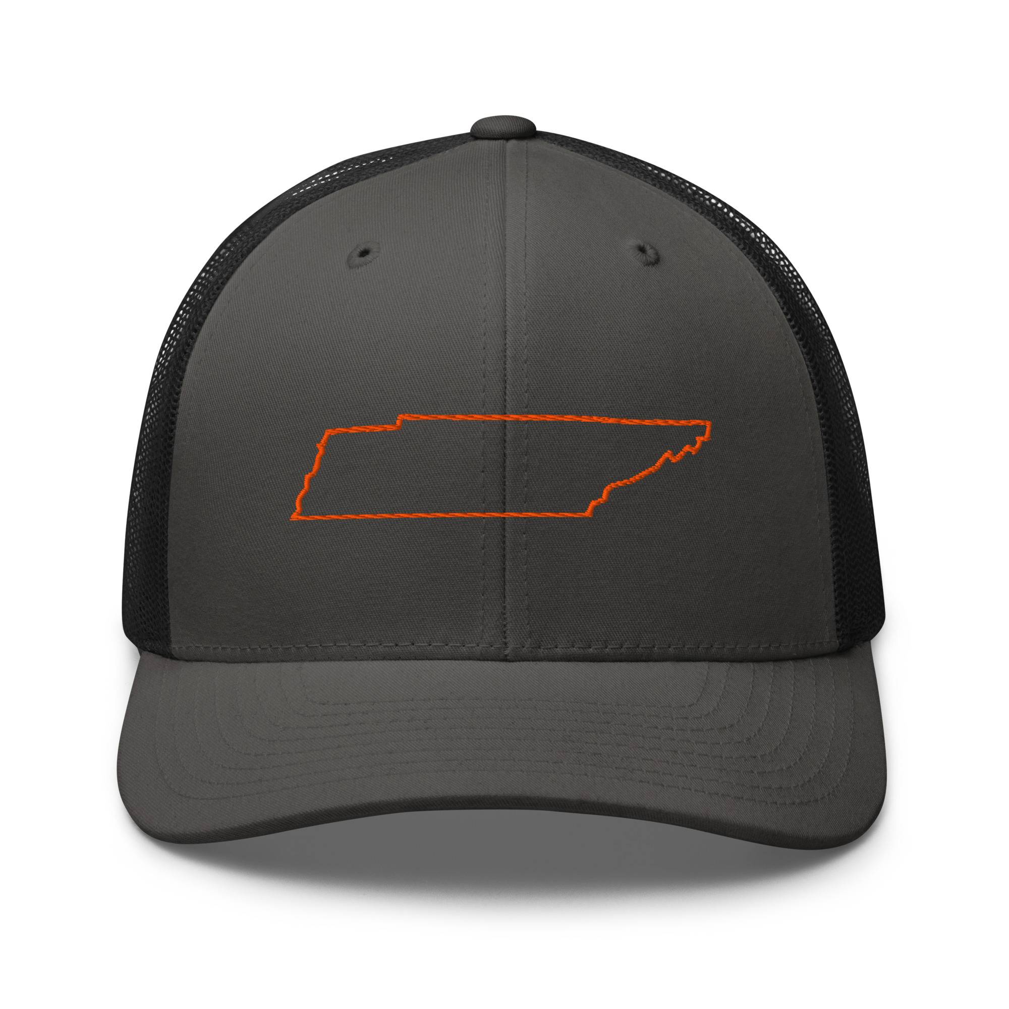 Orange Tennessee Outline Trucker Hat