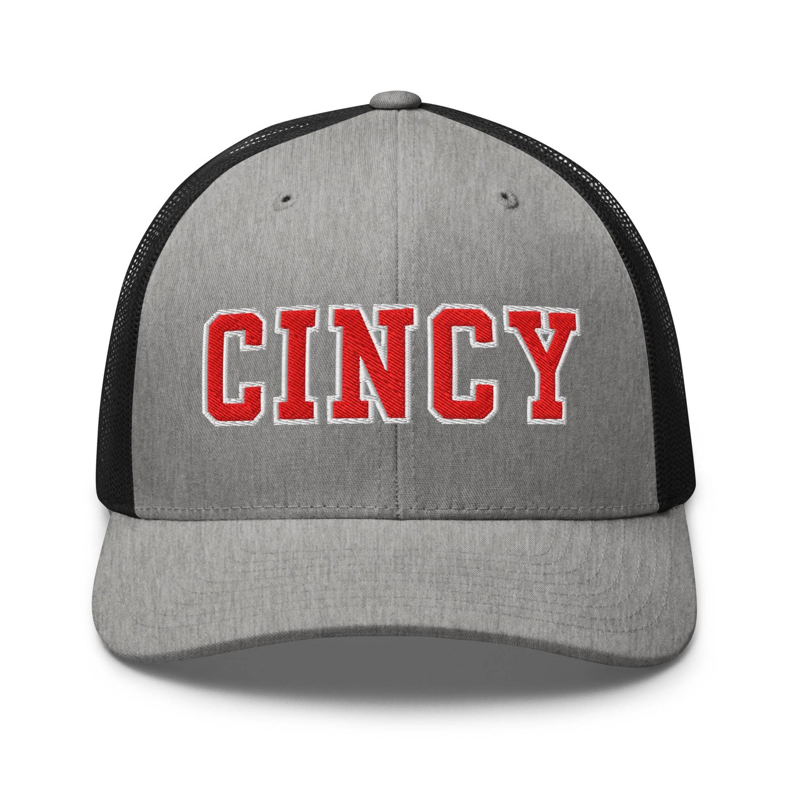 Red & White Cincy Trucker Hat