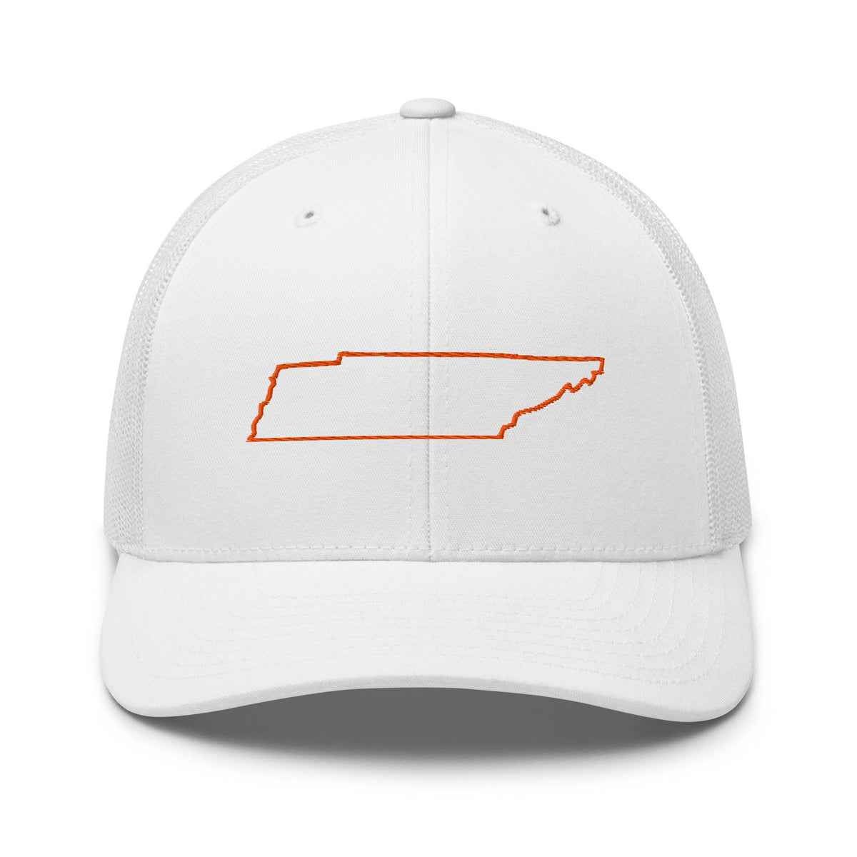 Orange Tennessee Outline Trucker Hat