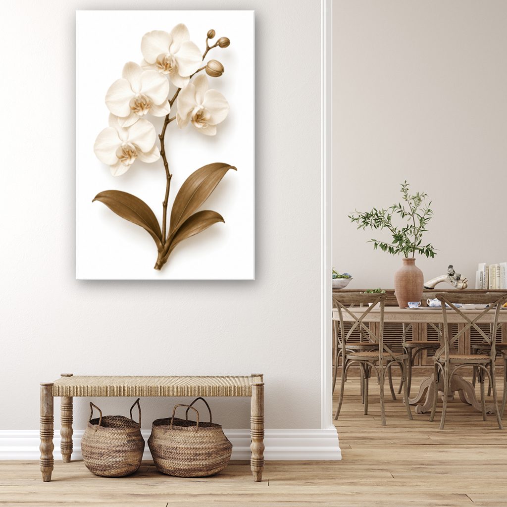 Dried Orchid Canvas Wall Art Print