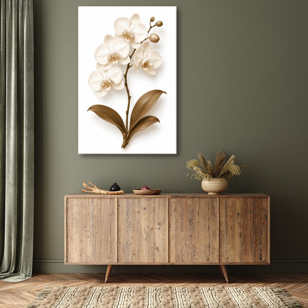 Dried Orchid Canvas Wall Art Print