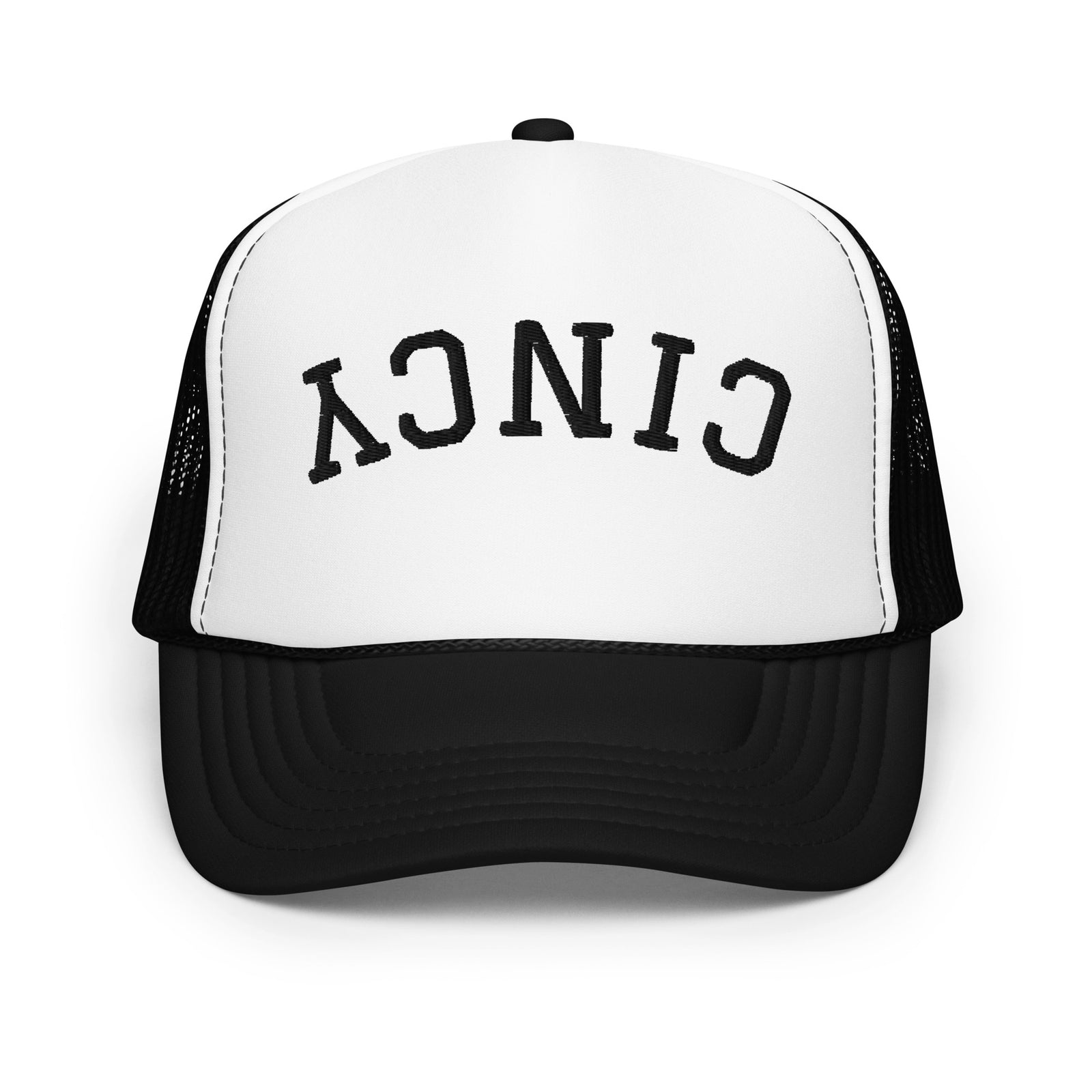 Upside Down Cincy Foam Trucker Hat