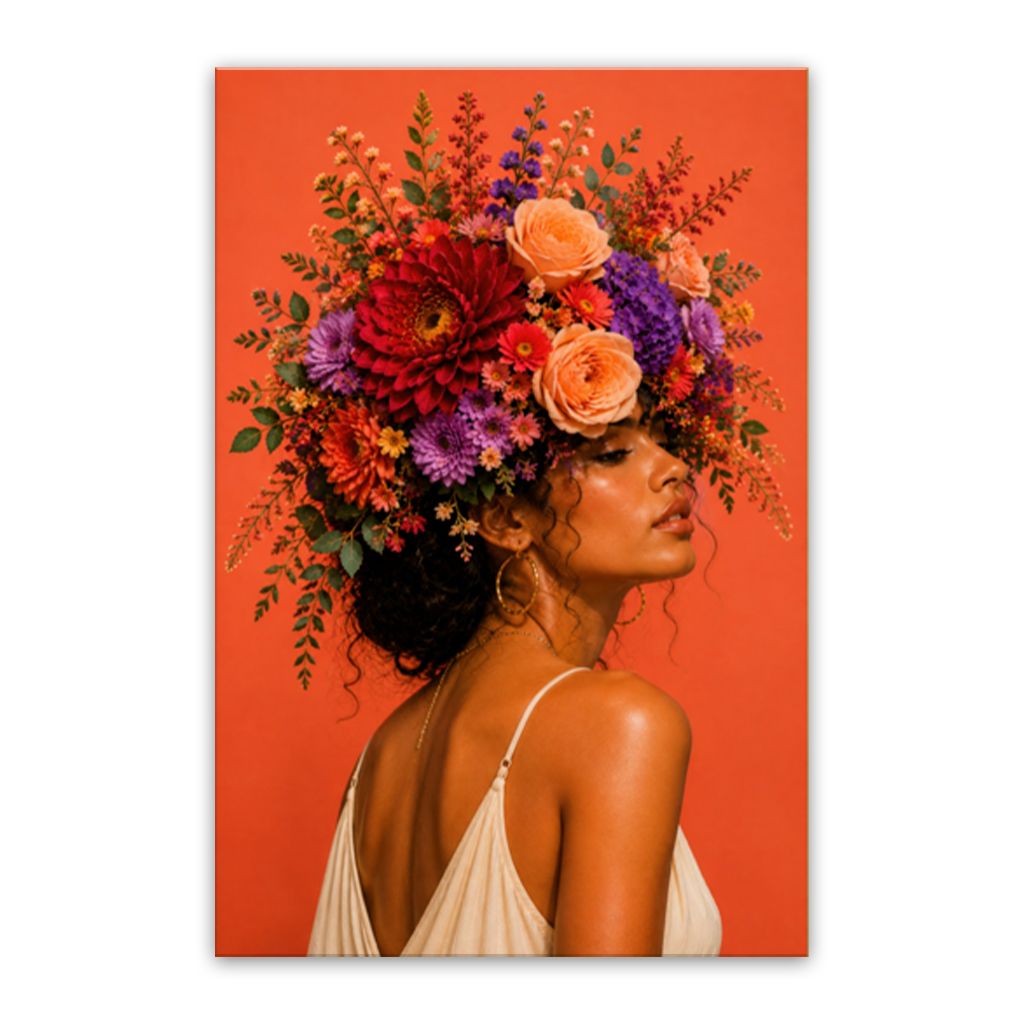 Gabriella's Flowers Canvas Wall Art Print
