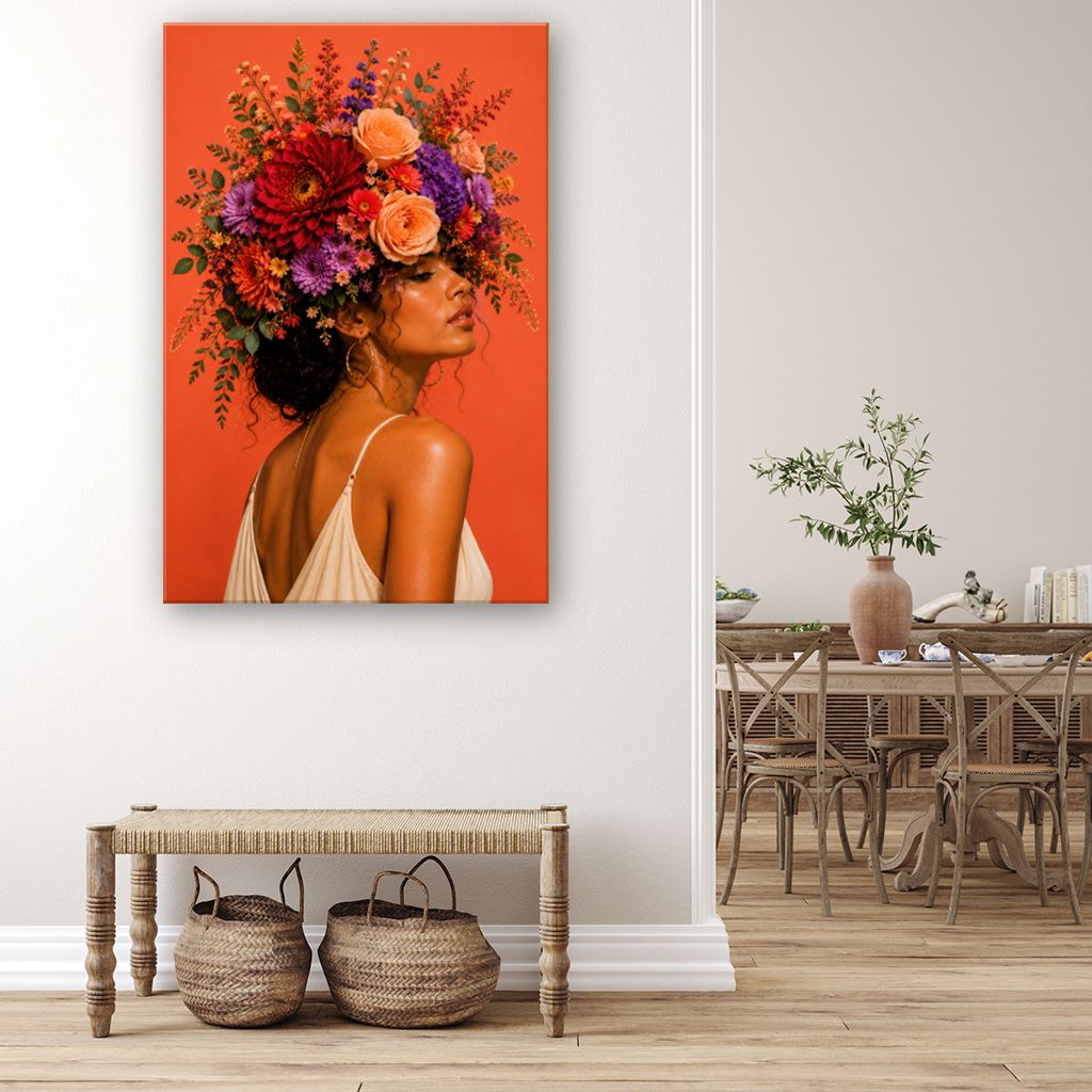 Gabriella's Flowers Canvas Wall Art Print