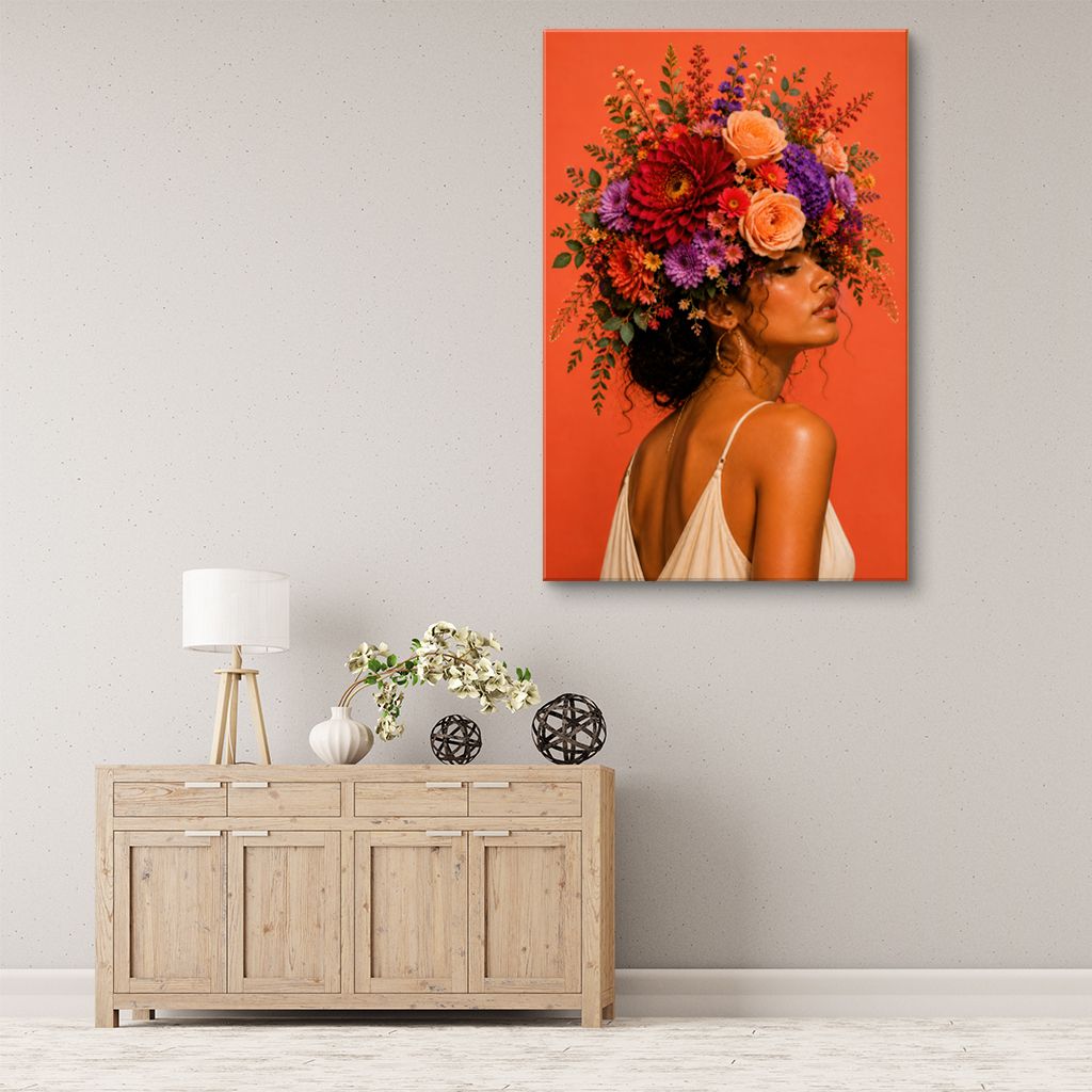 Gabriella's Flowers Canvas Wall Art Print