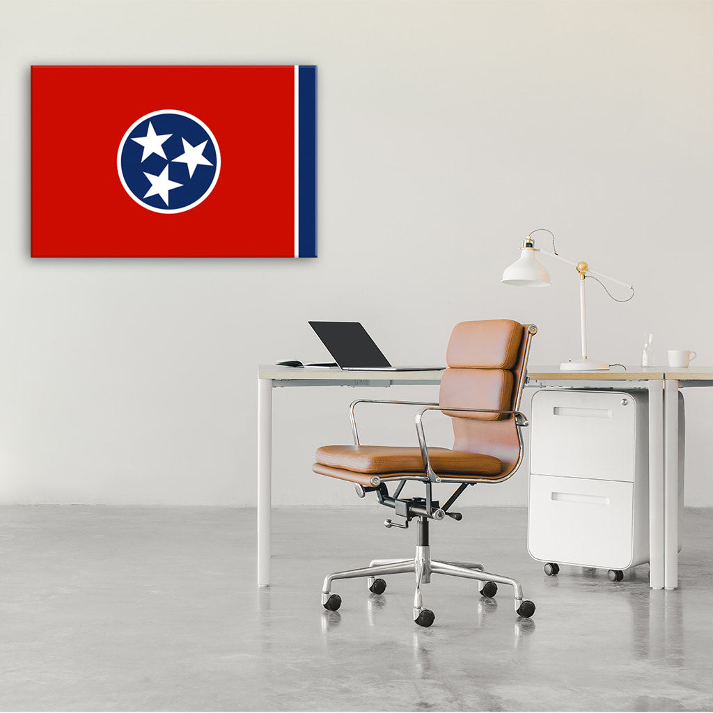 Tennessee Flag Canvas Wall Art Print