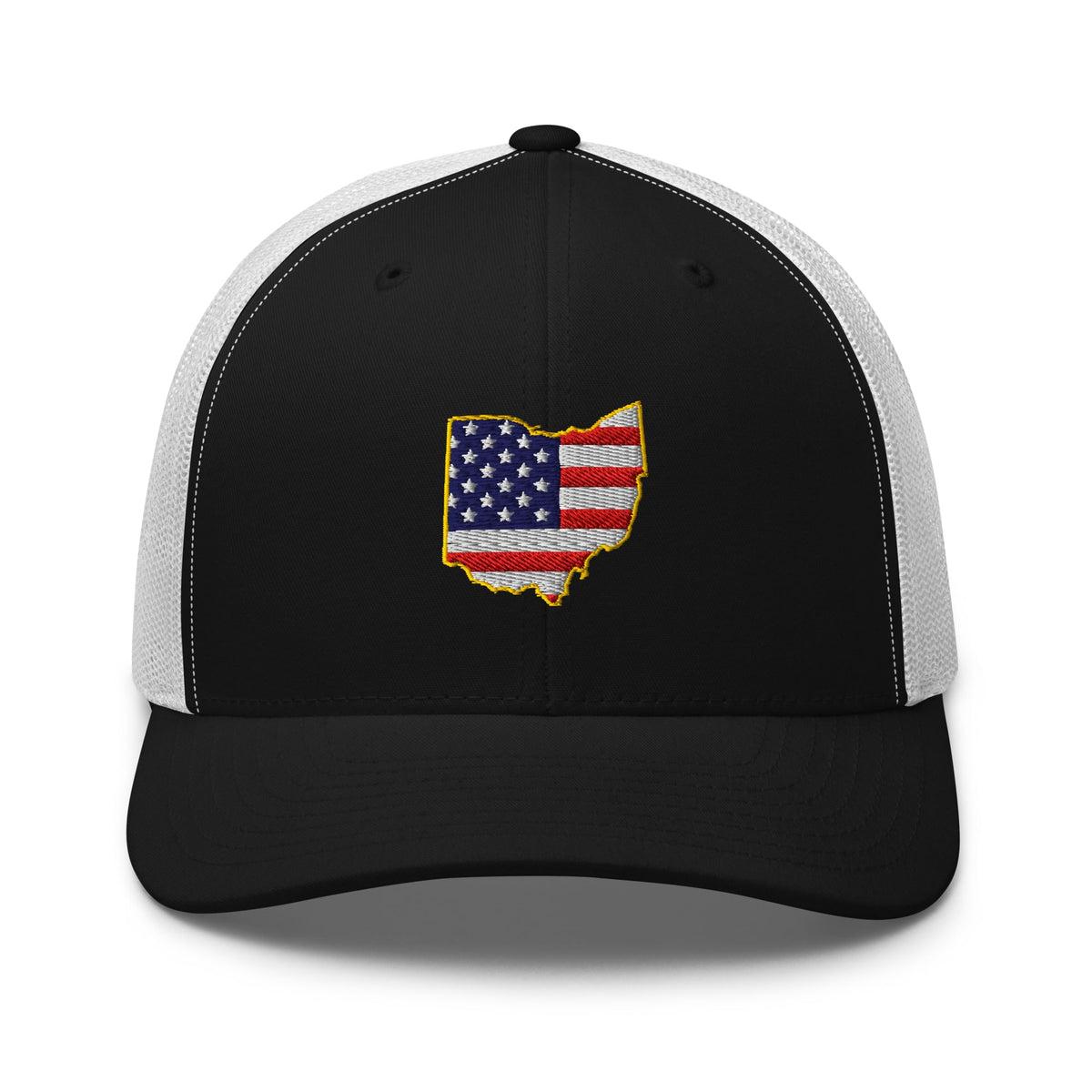 Ohio American Flag Trucker Hat