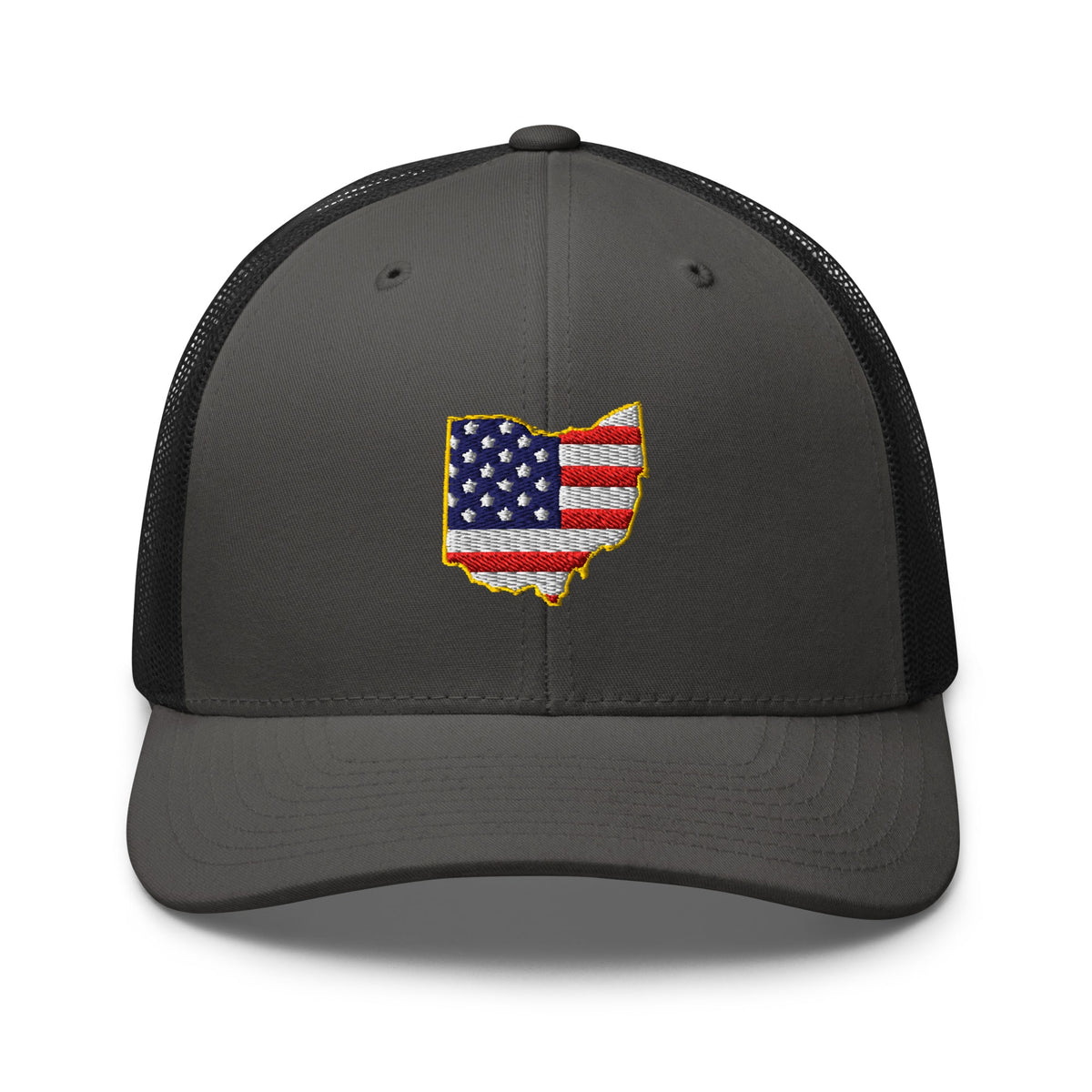 Ohio American Flag Trucker Hat