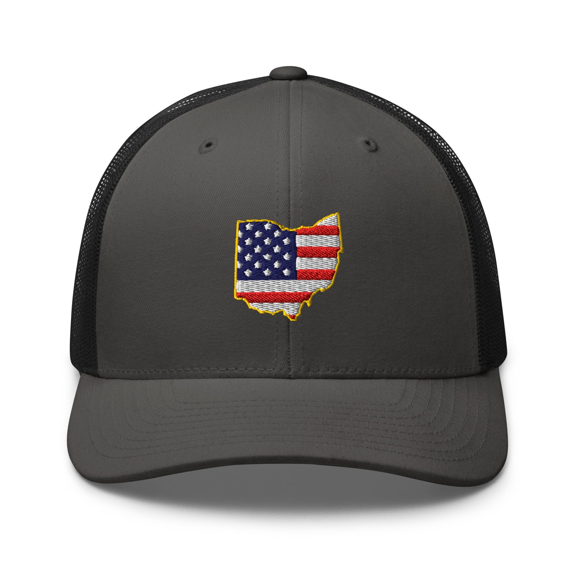 Ohio American Flag Trucker Hat