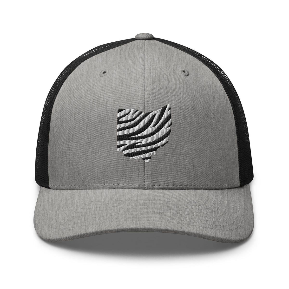 White Out Bengal Stripe Ohio Trucker Hat