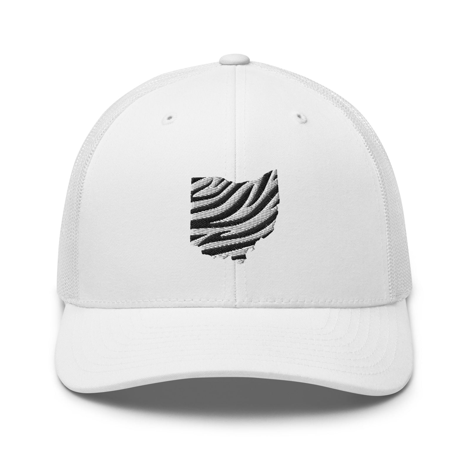 White Out Bengal Stripe Ohio Trucker Hat