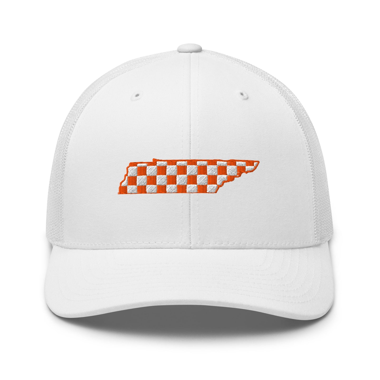 Tennessee Orange Checkerboard Trucker Hat