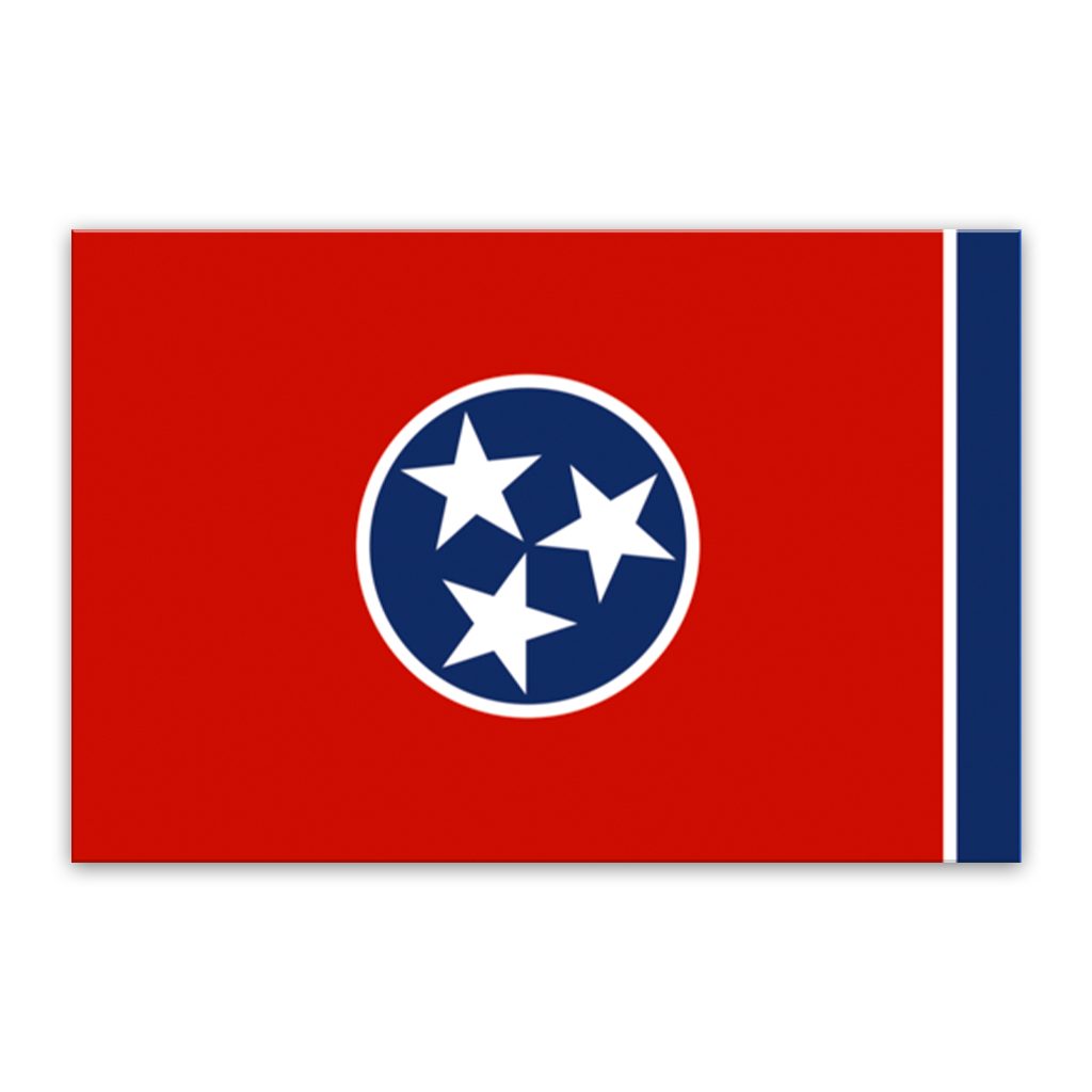 Tennessee Flag Canvas Wall Art Print