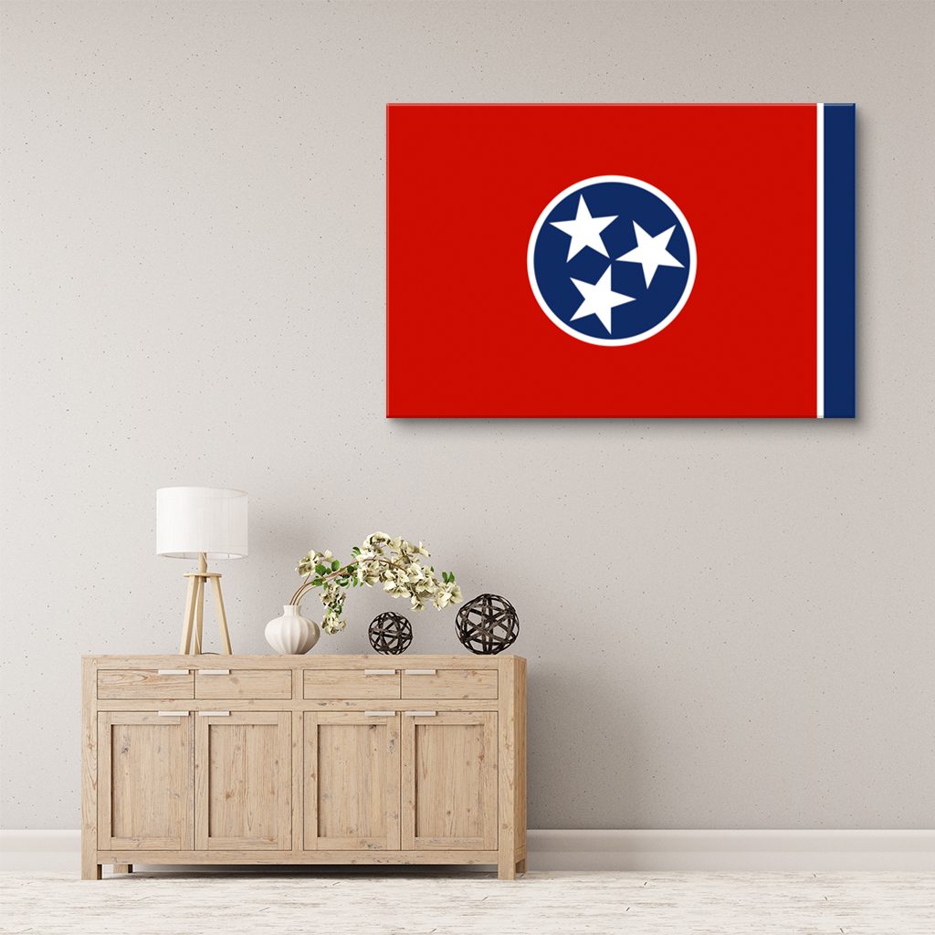 Tennessee Flag Canvas Wall Art Print