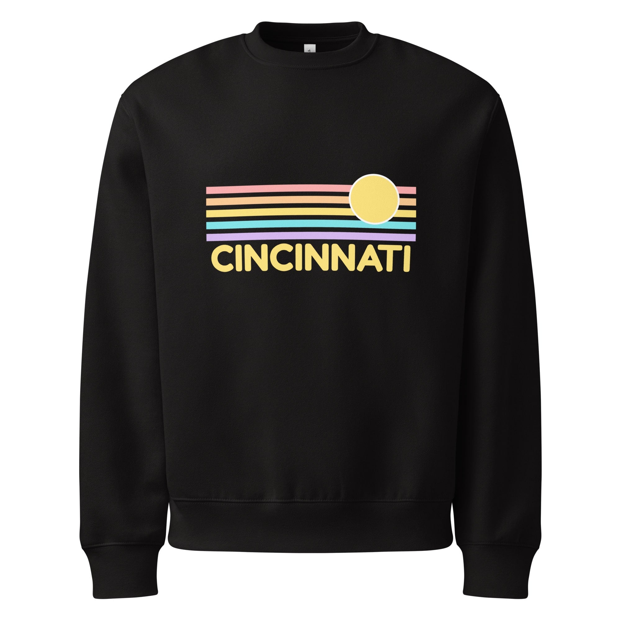 Cincinnati Sunrise Oversized Crewneck Sweatshirt