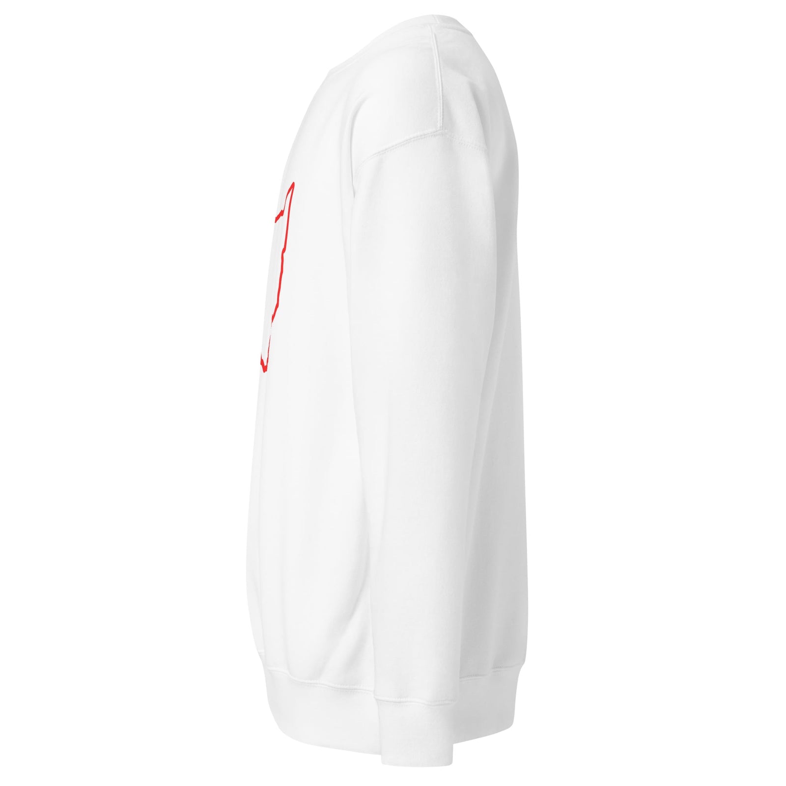Red Ohio Outline Crewneck Sweatshirt